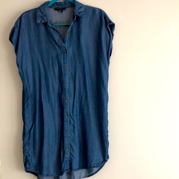 Chambray Tunic Dress - Picture 1 of 4